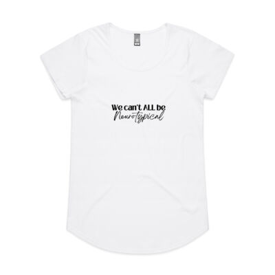 Ladies 'We can't ALL be neurotypical' tee Thumbnail